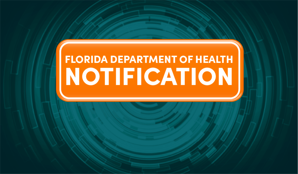 Florida Department of Health Notification
